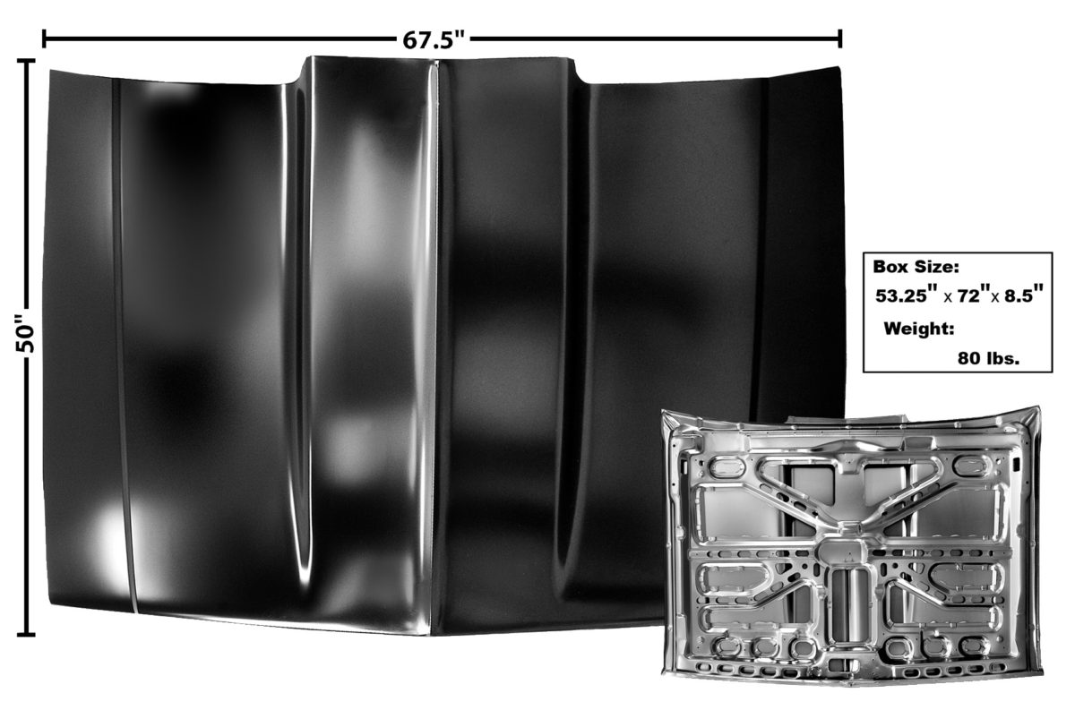 HOODSINGLE COWL INDUCTION (198187) Classic Pickup Supplies