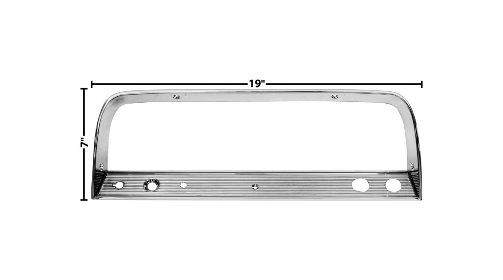 INSTRUMENT PANEL BEZELCHROME (196466) Classic Pickup Supplies